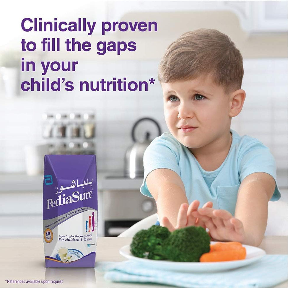 بدياشور حليب أطفال غذاء تكميلي بالفانيلا 200 مل × 18 عبوة |  صيدلية.كوم.