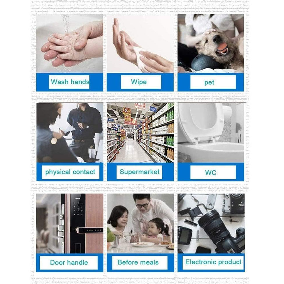 بوتيك كوزمتكس مناديل مضادة للبكتيريا بغطاء بلاستيكي