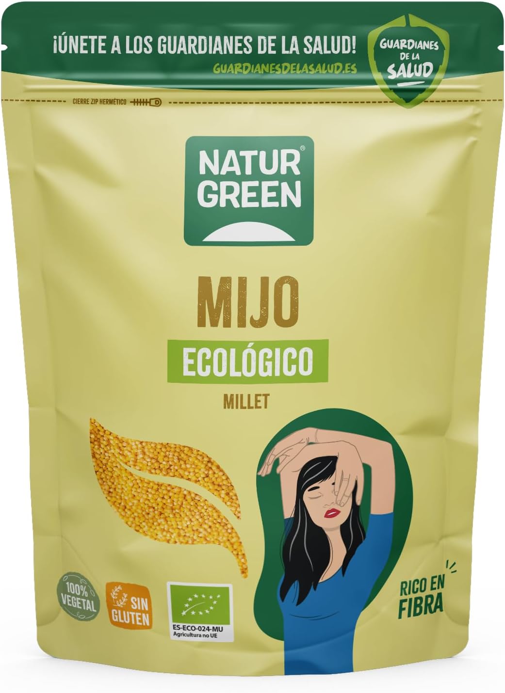 ناتشر جرين حبوب الدخن العضوية 500 جم |  صيدلية.كوم.