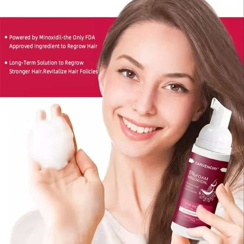 كارفينشي مينوكسيديل رغوة 5% لعلاج تساقط الشعر 60 مل ×2 | صيدلية.كوم.