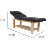 سرير مساج اسود خشبي |  صيدلية.كوم.