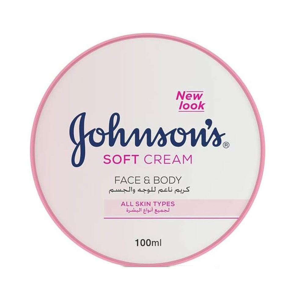 كريم ناعم للوجه والجسم 100 مل من جونسون | صيدلية.كوم.