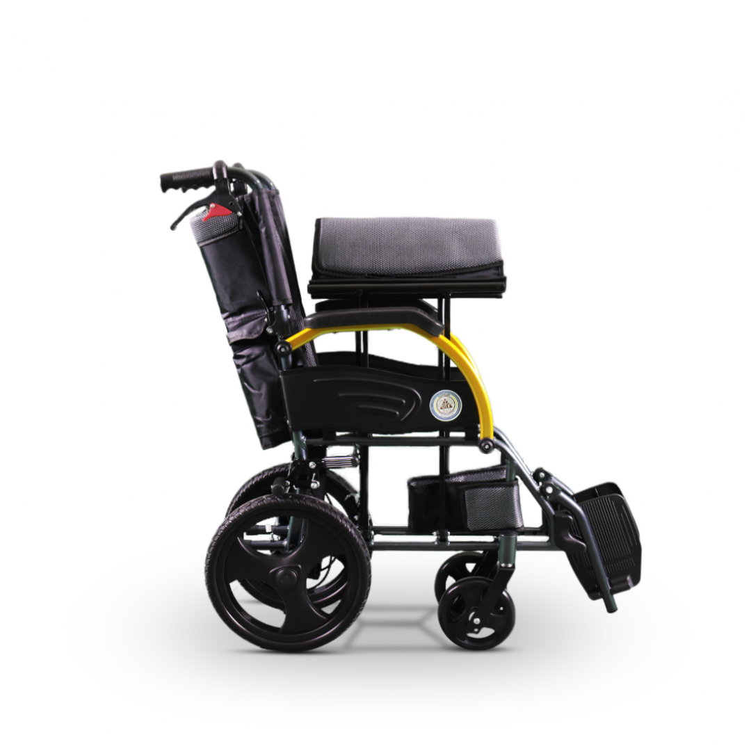 كرسي تنقل المونيوم ظهر ينطوي 45 سم |  صيدلية.كوم.