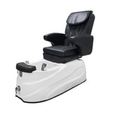 كرسي مساج اسود مع حوض جاكوزي ابيض |  صيدلية.كوم.