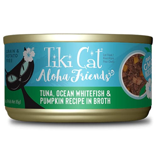 تيكي كات ألوها فريندز تونا سمك ابيض من المحيط ويقطين في المرق 85غ |  صيدلية.كوم.