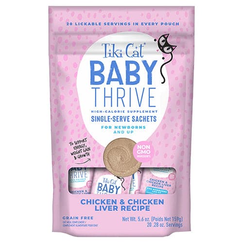 تيكي كات بايبي ثرايف وصفة دجاج وكبد الدجاج 20×8غ | صيدلية.كوم.