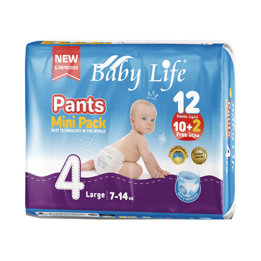 بيبي لايف كلوت عبوة اقتصادية رقم4 وزن 7- 14كيلو-12 كلوت |  صيدلية.كوم.