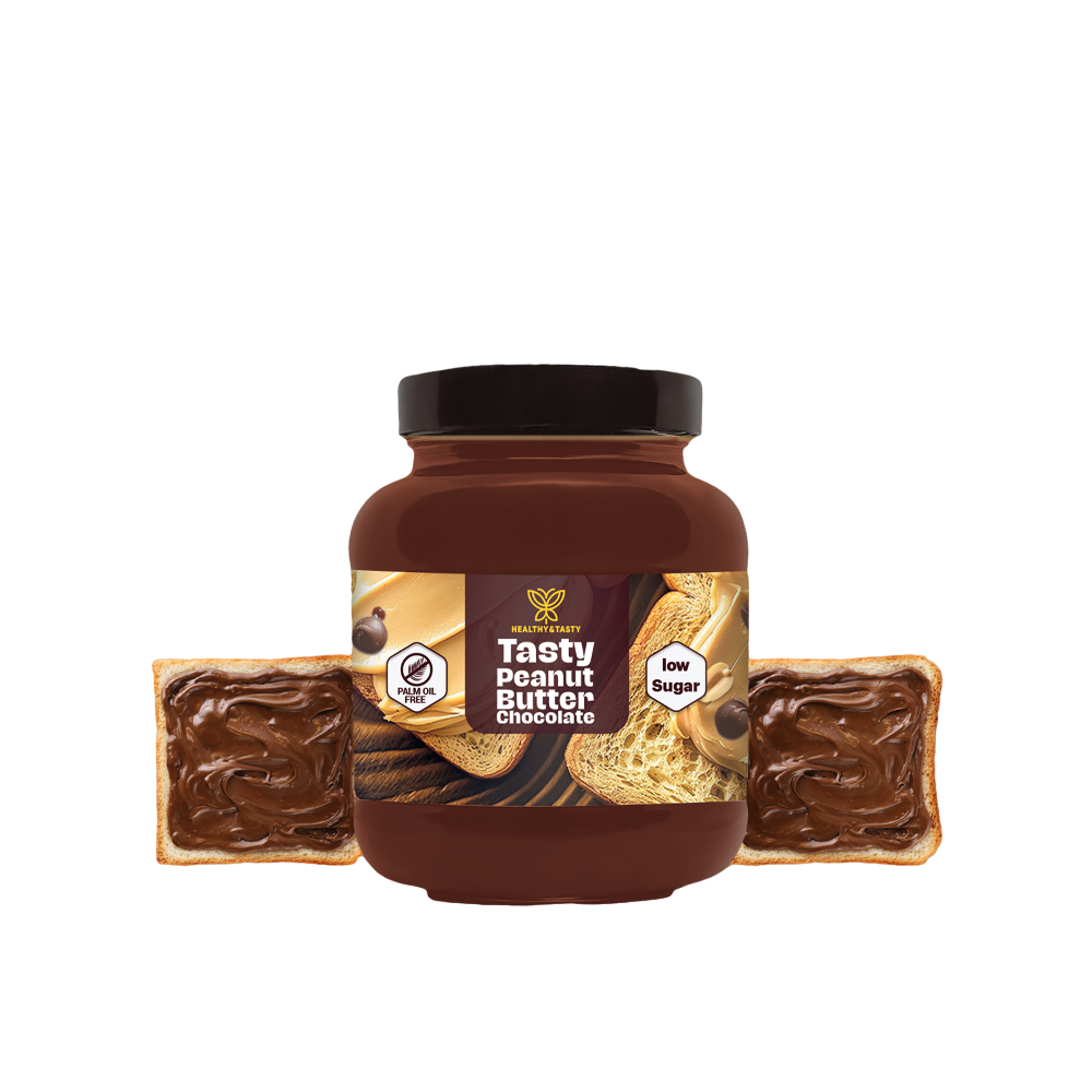 هيلثي اند تيستي زبدة فول سوداني بالشوكولاتة 375 جرام |  صيدلية.كوم.