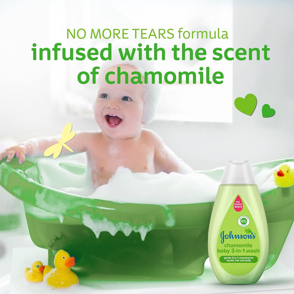 جونسون سائل استحمام 3 × 1 لأطفال بالكاموميل