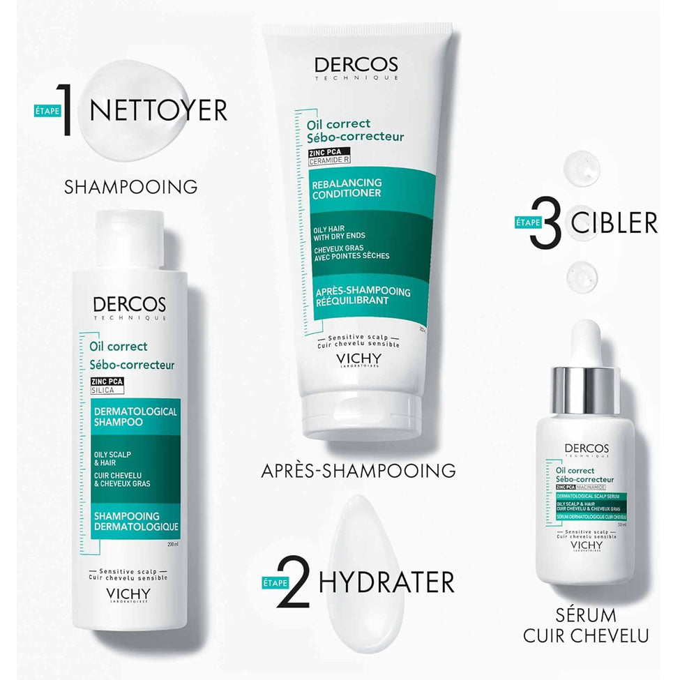 فيتشي شامبو شعر ديركوس التحكم في زيوت فروه الراس في 2 200مل | صيدلية.كوم.