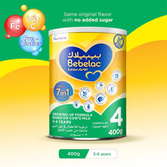 Bebelac Junior Milk Stage 4 From 3-6 Years Old - 400 Grams