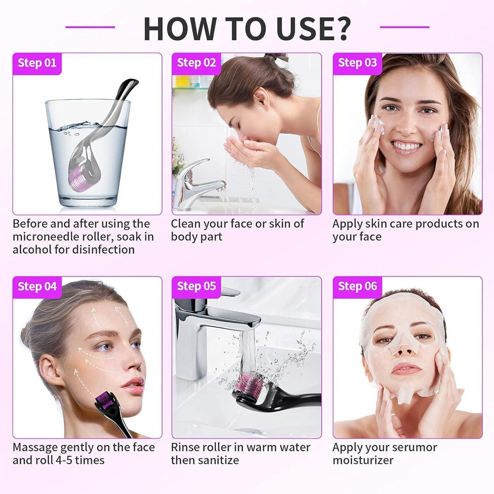 ديرما رولر لعلاج البشرة واثار حب الشباب