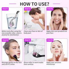 ديرما رولر لعلاج البشرة واثار حب الشباب