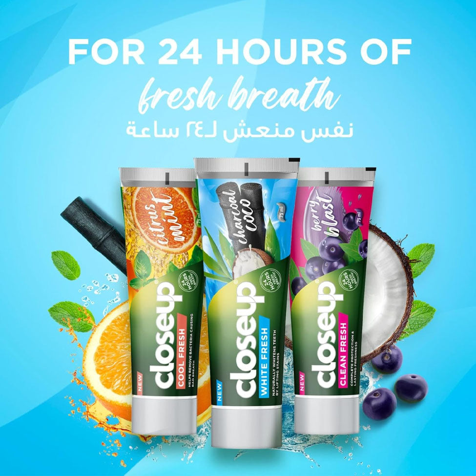 معجون الأسنان كلين فريش انتعاش التوت 75 مل من كلوس اب | صيدلية.كوم.