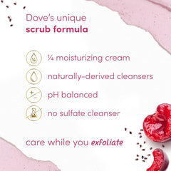 Dove Exfoliating Cherry & Shea Milk Body Polish - 298 gm