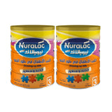 نيورالاك بلس حليب 3 داعم للنمو عبوة مزدوجة لعمر 1 - 3 سنوات 900 جم