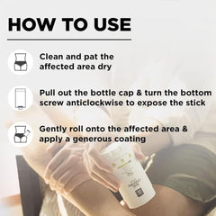 Pee Safe Stick 100% Natural Anti-Itch for Thighs and Underarms 75 grams