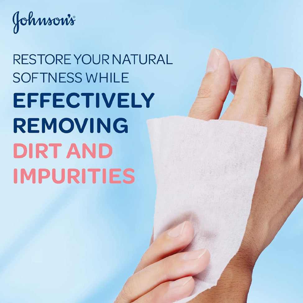 جونسون مناديل منظفة ومرطبة 5*1 25 قطعة | صيدلية.كوم.