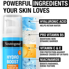 6- نيتروجينا واقي شمس سائل هايدرو بوست خال من العطور 50 مل