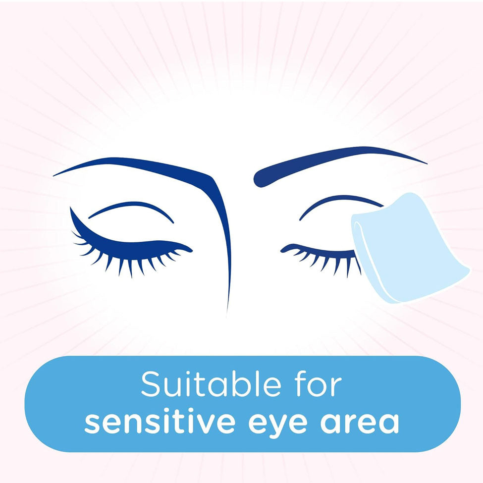 جونسون مناديل منظفة ومغذية للوجه 25 قطعة ازرق