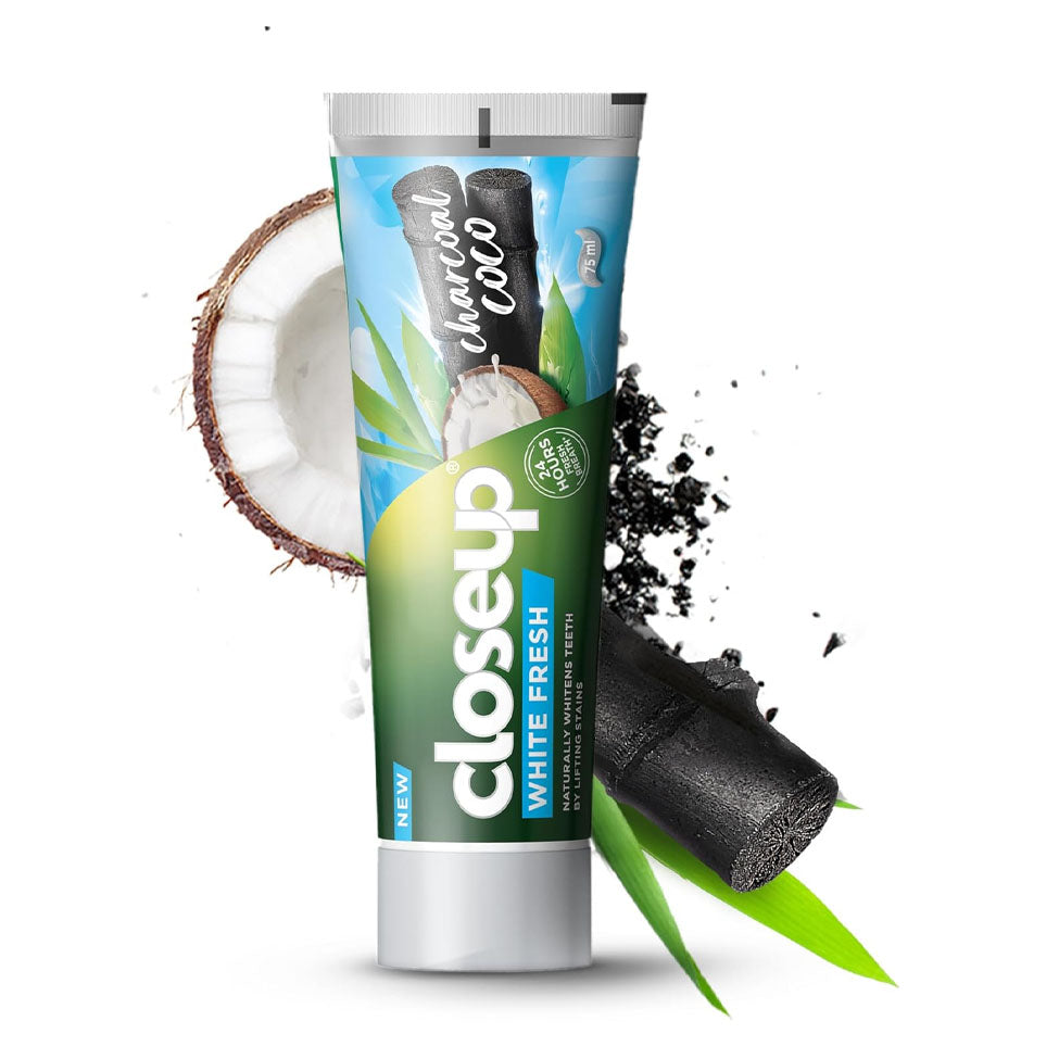 معجون الأسنان وايت فريش الفحم وجوز الهند 75 مل من كلوس اب | صيدلية.كوم.