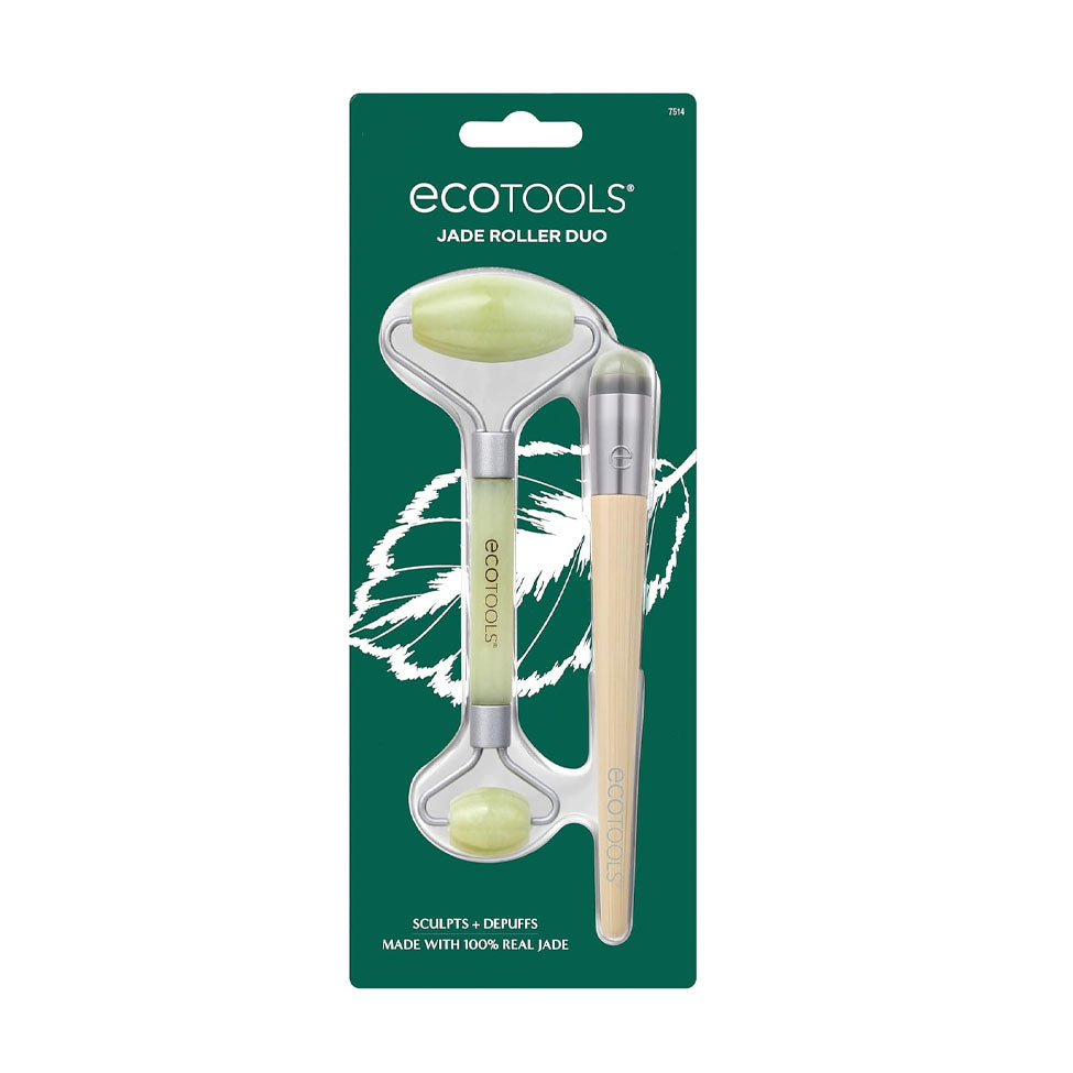 أداة تدليك للوجه ثنائية من حجر اليشم من ايكو تولز | صيدلية.كوم.