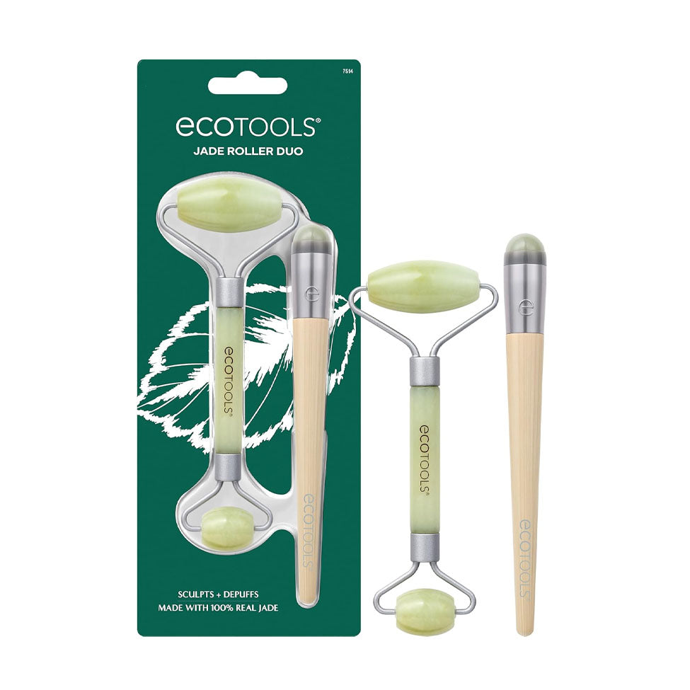 أداة تدليك للوجه ثنائية من حجر اليشم من ايكو تولز | صيدلية.كوم.