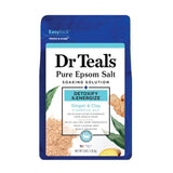 محلول نقع ملح إبسوم النقي لإزالة السموم والتنشيط بالزنجبيل والطين 1.36 كجم من دكتور تيلز |  صيدلية.كوم.