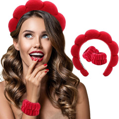 Soft Padded Hairband Red