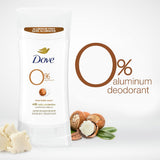 Dove Deodorant 0% Aluminum With Shea Butter 74g