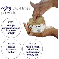 Dove Body Polish Scrub with Brown Sugar and Shea Butter - 298 gm
