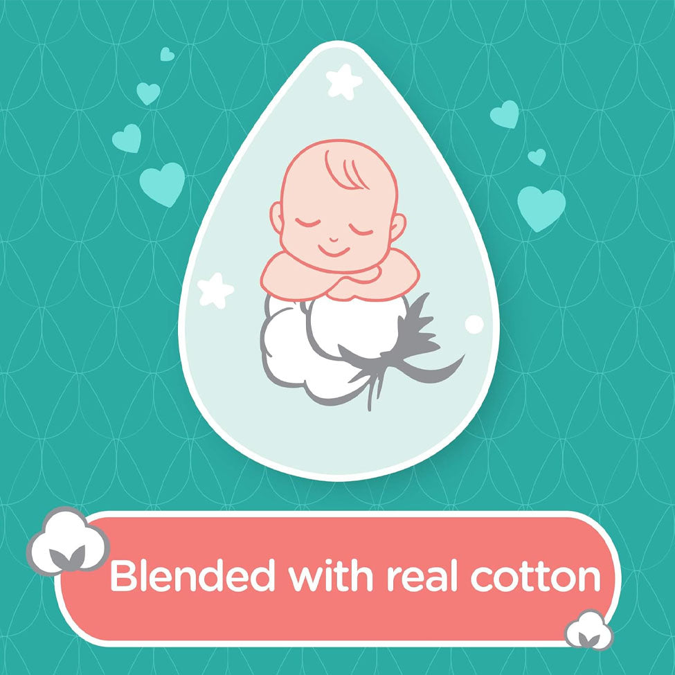 جونسون مناديل أطفال ملمس القطن