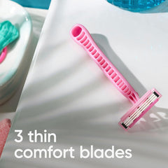 جيليت فينوس سيمبلي ماكينة حلاقة نسائية 3 شفرات 8 قطع