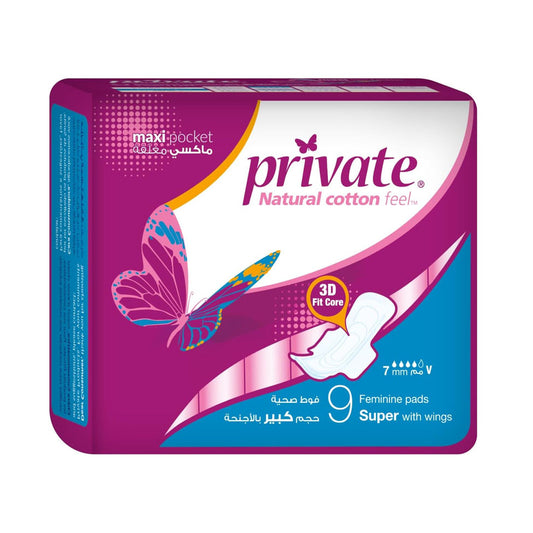 Private Maxi Super 9 Sanitary Pads