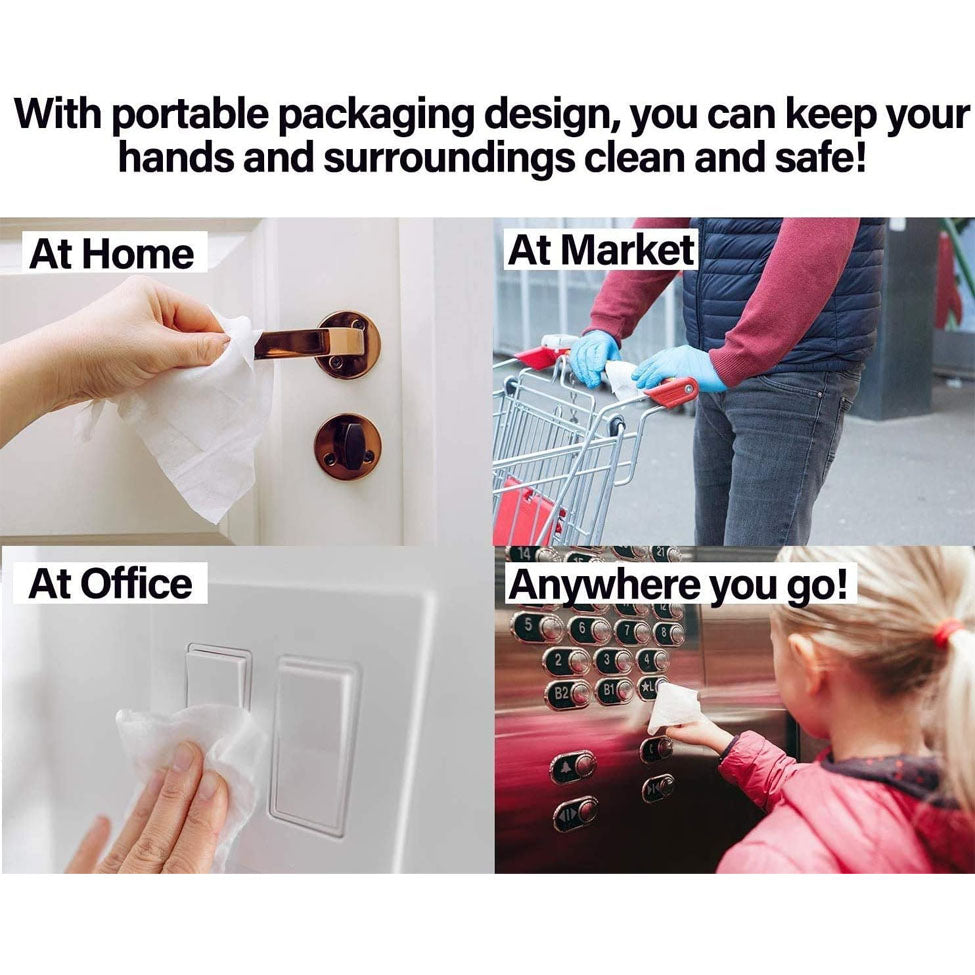 بوتيك كوزمتكس مناديل مضادة للبكتيريا