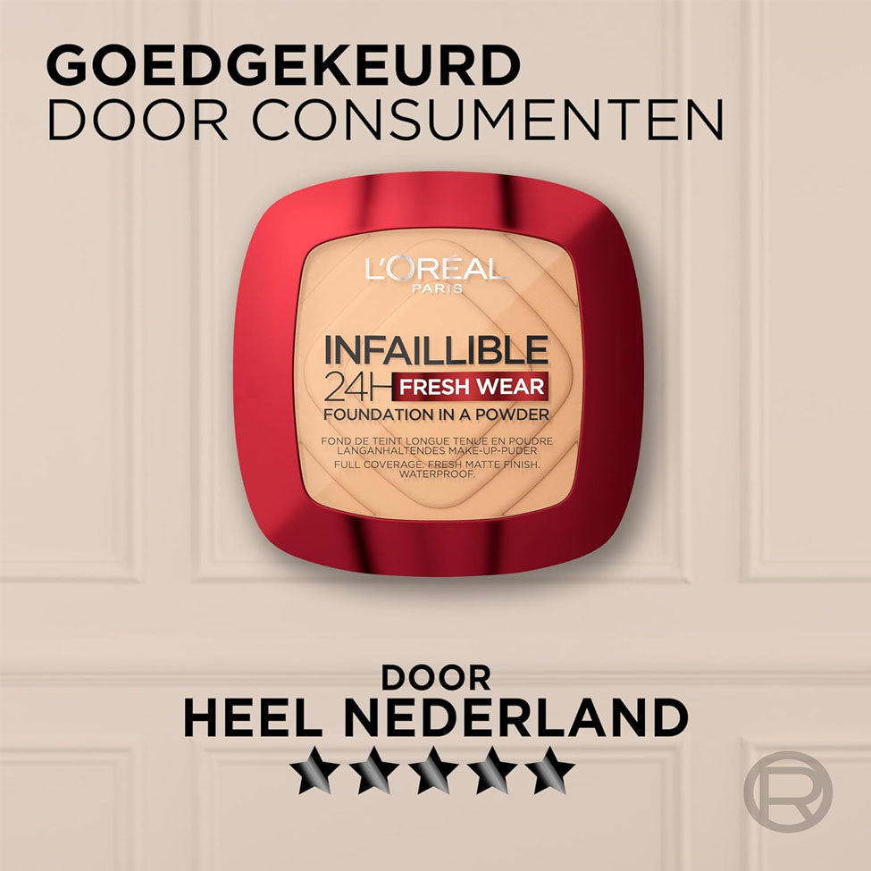 بودرة أساس انفاليبل مطفي من لوريال باريس | صيدلية.كوم.