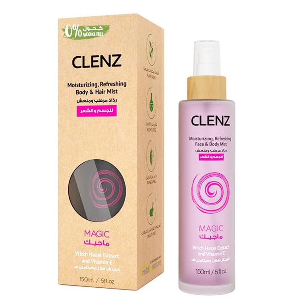 رذاذ مرطب ومعطر للجسم والشعر بخلاصة الويتش هازل 150 مل من كلينز | صيدلية.كوم.