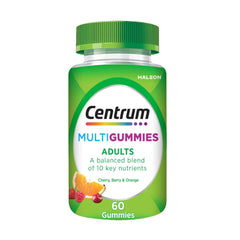 سنتروم جاميز مكمل غذائي متعدد الفيتامنيات للبالغين بنكهة الكرز والتوت والبرتقال 60 قطعة | صيدلية.كوم.