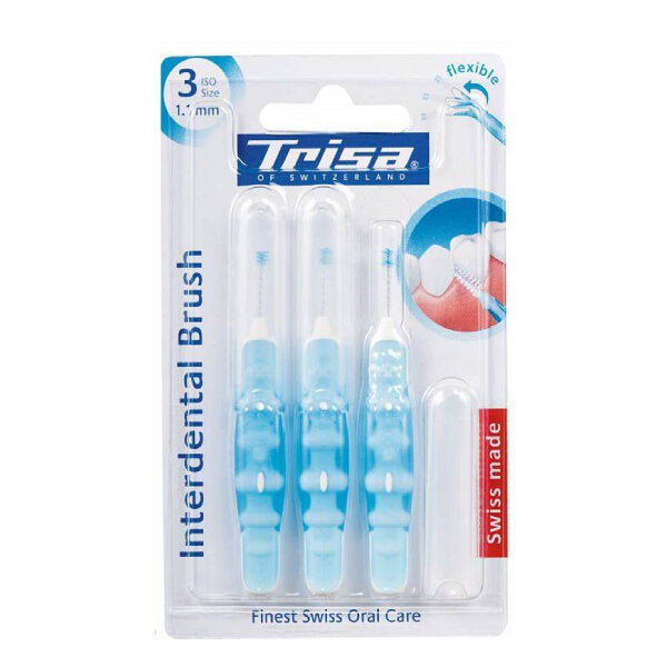تريسا فرش تقويم الاسنان انتردنتل 3 حبة 1.1 مم ازرق | صيدلية.كوم.