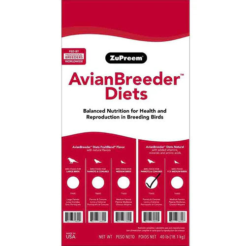 زوبريم افيان طعام مخصص للطيور ذات السلالات المتوسطة بنكهة الفواكة | صيدلية.كوم.