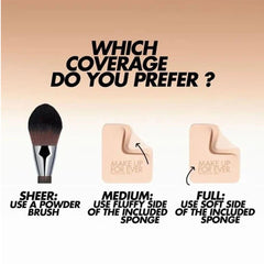 بودرة أساس مضغوطة اتش دي سكين مات فلفت 1Y08 من ميك اب فور ايفر