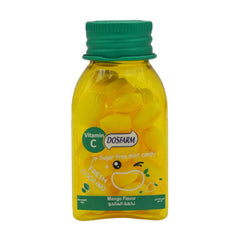 دوس فارم حلوى مع فيتامين بنكهة المانجو خالية من السكر 22 جم | صيدلية.كوم.