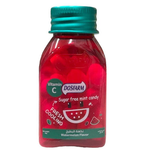 حلوى مع فيتامين بنكهة البطيخ خالية من السكر من دوس فارم 22 جم |  صيدلية.كوم.