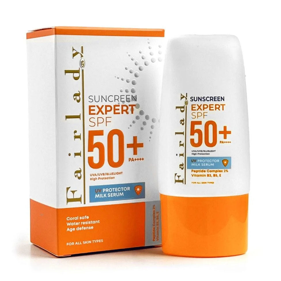 فيرليدي واقي شمس سائل SPF 50+ PA++++ للأشعة فوق البنفسجية بخلاصة الحليب 50 مل | صيدلية.كوم.