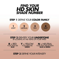 بودرة أساس مضغوطة اتش دي سكين مات فلفت 1N10 من ميك اب فور ايفر