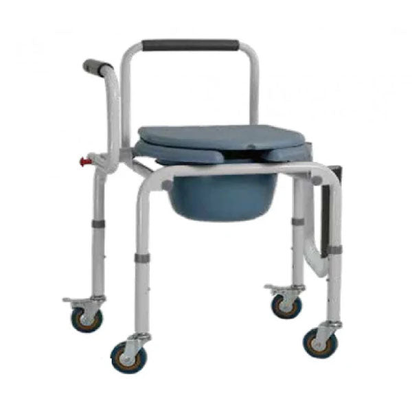كرسي الحمام بعجلات وذراع إسقاط كومود عادي من رايت كير |  صيدلية.كوم.
