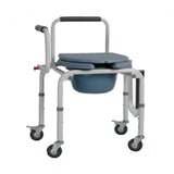 كرسي الحمام بعجلات وذراع إسقاط كومود عادي من رايت كير |  صيدلية.كوم.