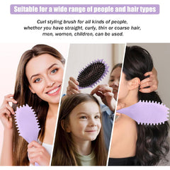 فرشاة لفك تشابك وتصفيف الشعر المجعد بلون بنفسجي فاتح من ميلا | صيدلية.كوم.