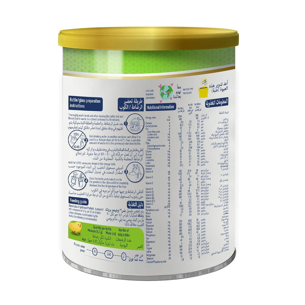 Blemil Baby Milk Plus Optimum Protec (3) 400gm