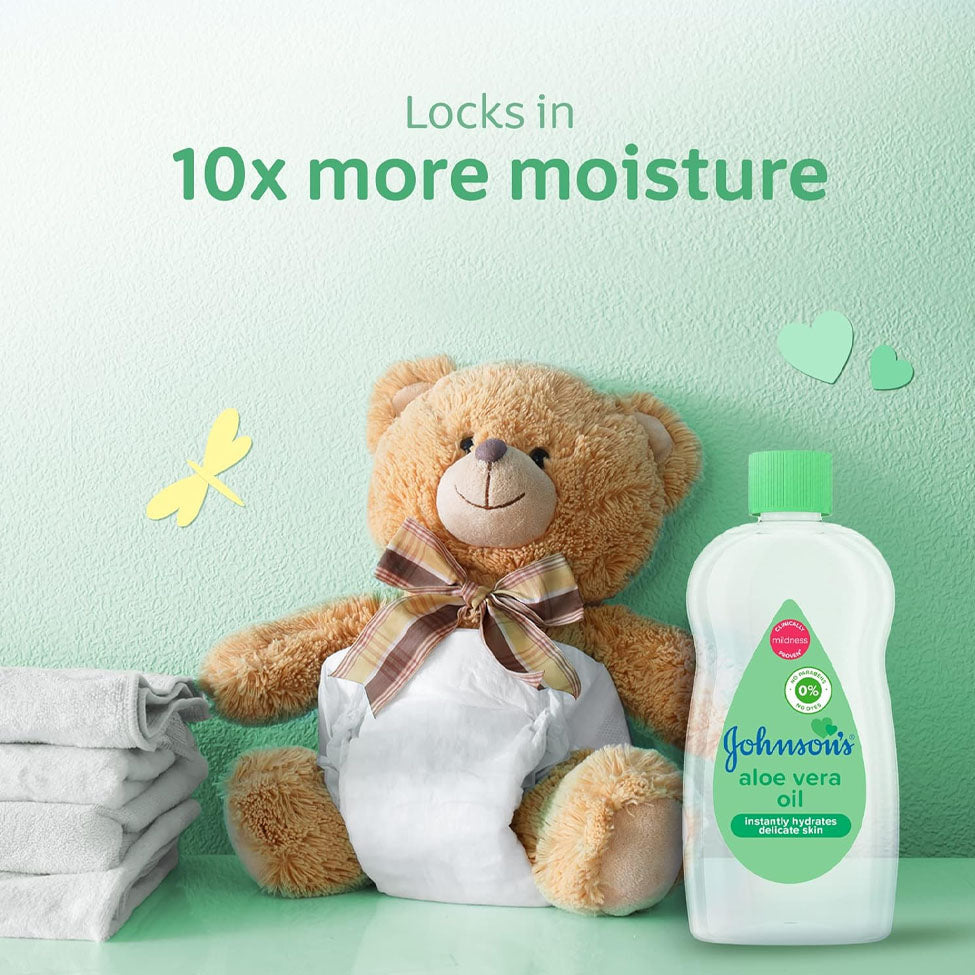 جونسون زيت أطفال مع الصبار